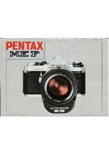 Pentax ME F manual. Camera Instructions.